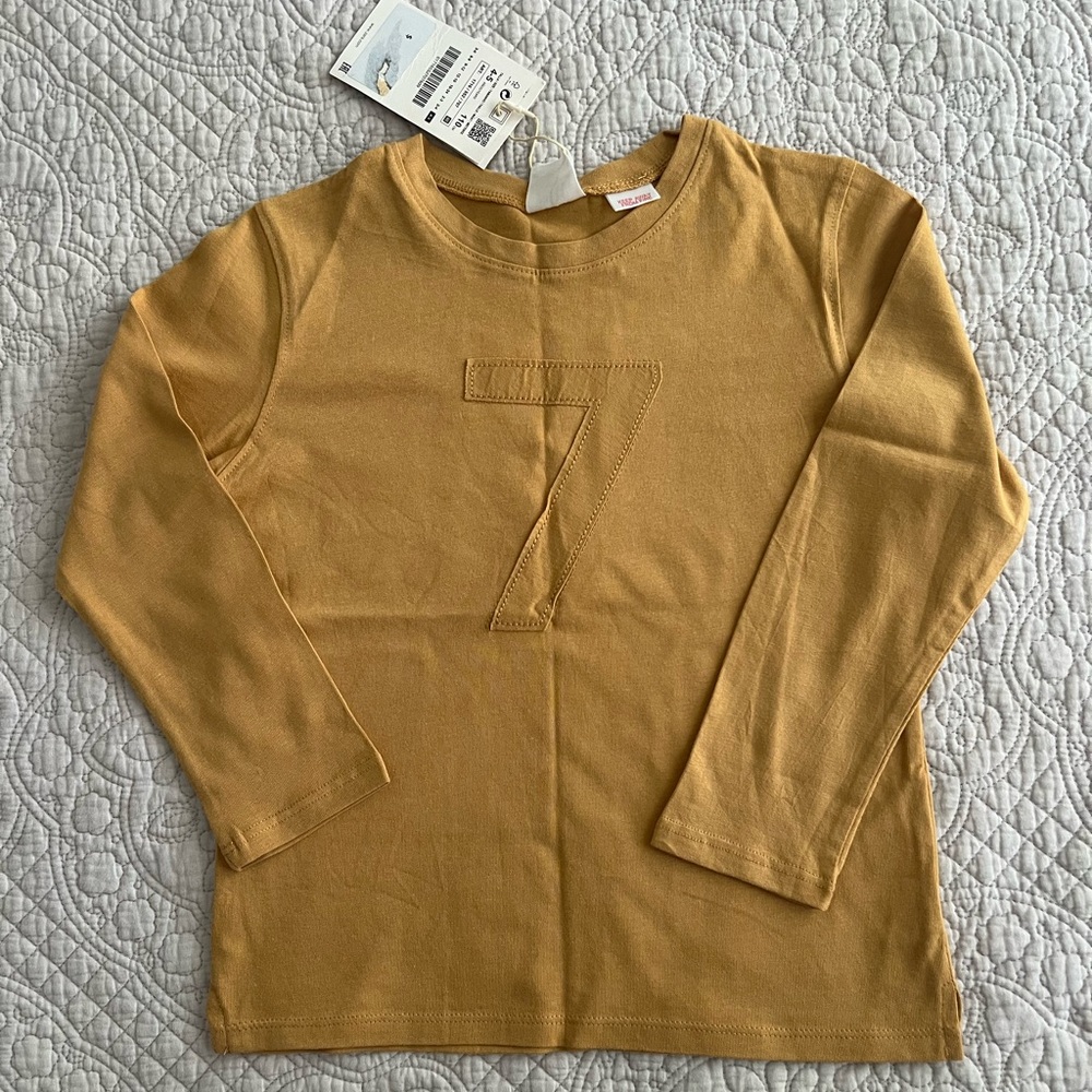 Zara t-shirt for boys. Size 4-5 yrs, brown color